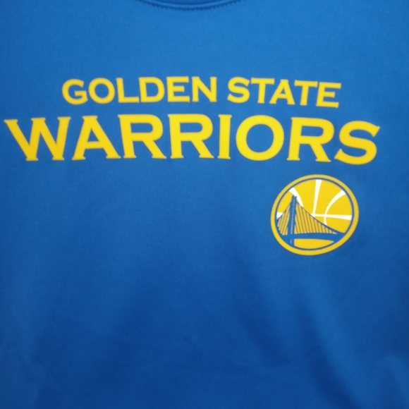 NBA Youth M 10/12 T-shirt Blue Golden State Warrio - Picture 4 of 7